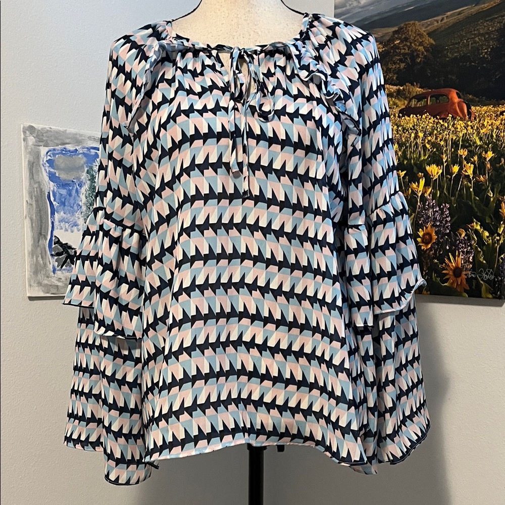 NWOT Parker Tie Neck Blouse